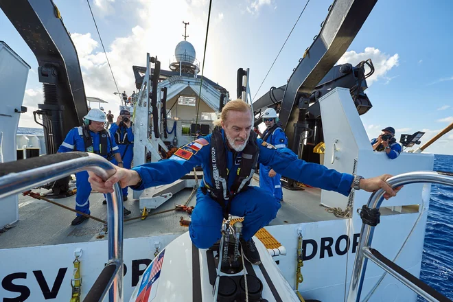 Victor Vescovo ves čas išče meje, v zadnjem času v globinah. FOTO: Five Deeps Expedition