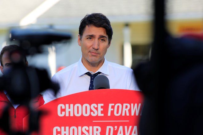 Trudeau sredi predvolilne kampanje. FOTO: John Morris/Reuters