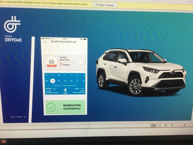 Pilotni projekt Toyota Drive Me. FOTO: Gašper Boncelj