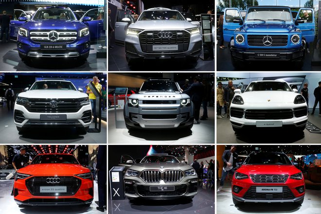 SUV-i so z vsemi svojimi variacijami v svetu in v Evropi skupaj dosegli 37-odstotni tržni delež. FOTO: Reuters