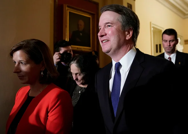 Te dni je bil spet na tapeti tudi vtrhovni sodnik Brett Kavanaugh iFOTO:Joshua Roberts/Reuters