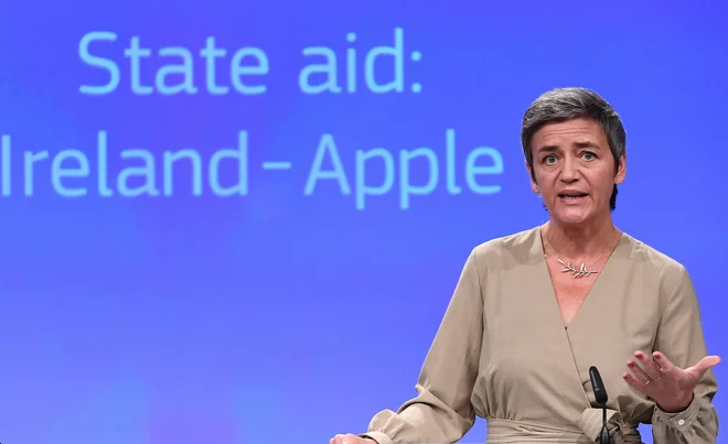 Ključne odločitve komisarke za konkurenco Margrethe Vestager so na sodni preizkušnji. FOTO: Emmanuel Dunand/AFP