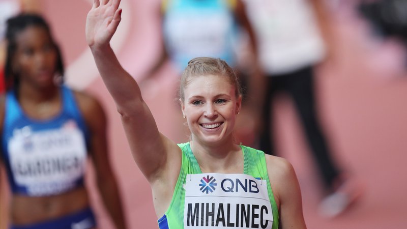 Fotografija: Kljub temu, da je Maja Mihalinec le za las zgrešila polfinale na 100 metrov, je bila z nastopom zadovoljna. FOTO: Reuters