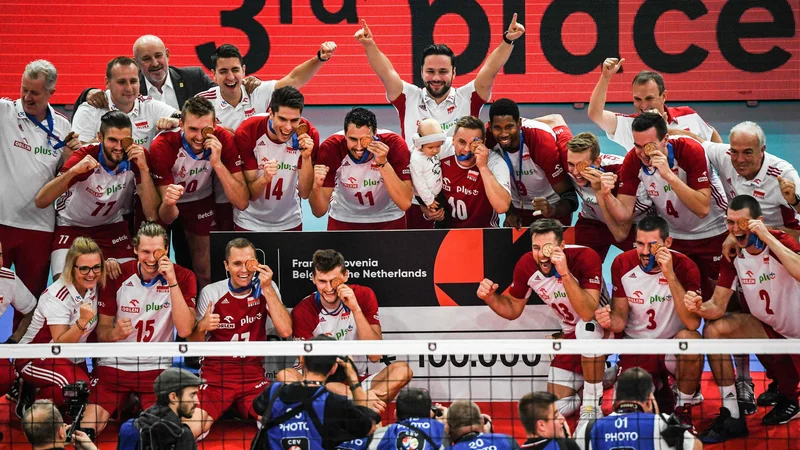Fotografija: Bronasta medalja EP je šla Poljakom. FOTO: AFP
