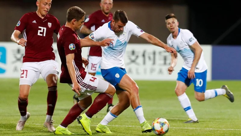 Fotografija: Domen Črnigoj je pozdravil poškodbo in se vrnil v reprezentanco za kvalifiikacijski tekmi za EP proti Severni Makedoniji in Avstriji. FOTO: Reuters