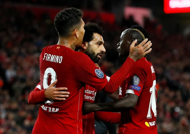 Sadio Mane (desno) je zabil 15. gol za Liverpool v ligi prvakov. FOTO: Reuters