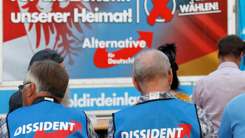 Fotografija: Nemška družba se sprašuje predvsem, zakaj se vzhodna Nemčija vse bolj barva v politične barve skrajne desnice. Foto Reuters