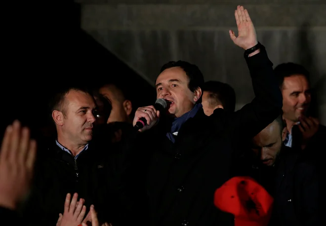 Albin Kurti je vodja Samoopredelitve (Vetevendosje). FOTO: Reuters