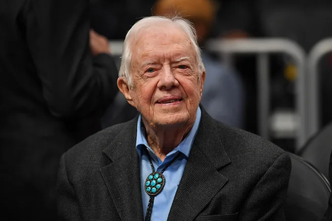 S 95 leti je Jimmy Carter najstarejši živeči ameriški predsednik. FOTO: Reuters
