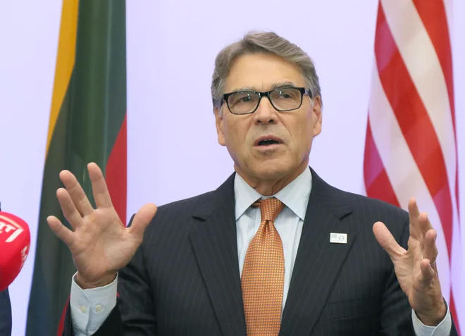 Ameriški minister za energijo Rick Perry. FOTO: Petras Malukas/AFP