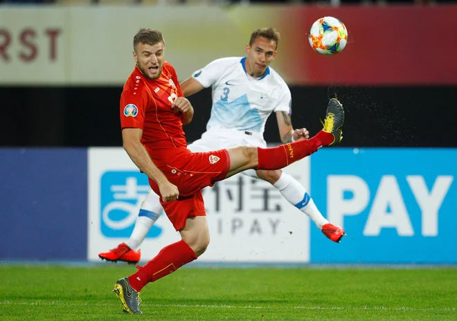 Slovenska reprezentanca je doslej na vseh treh gostovanjih v Skopju potegnila krajši konec. FOTO: Reuters