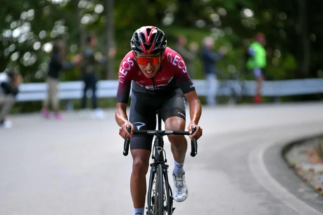 Egan Bernal je glavni Rogličev tekmec na današni dirki. Foto Getty Images Foto Tim De Waele Getty Images