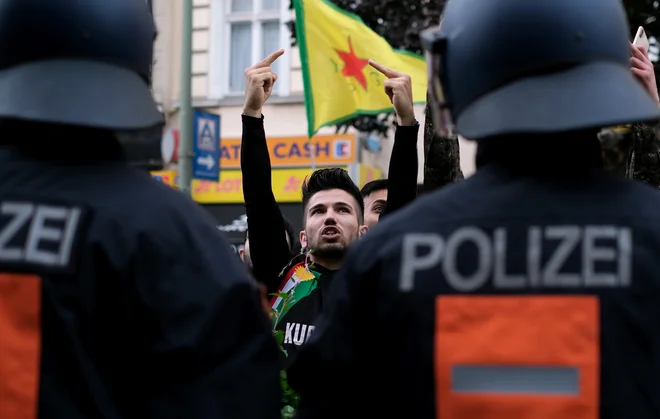 Protesti v Berlinu. FOTO: Reuters