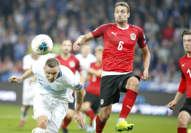 Stefan Posch je odločil zmagovalca in bil zanesljiv tudi v obrambnih nalogah. FOTO: Roman Šipić/Delo