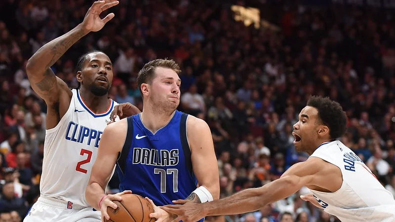 Fotografija: Luka Dončić ni ostal tiho. FOTO: Anne-Marie Sorvin/Reuters