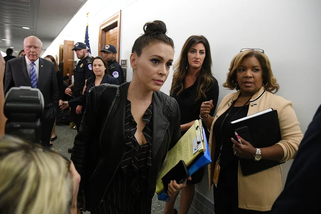 Igralka Alyssa Milano je nehote začela množično gibanje<em> #MeToo</em>. FOTO: Reuters