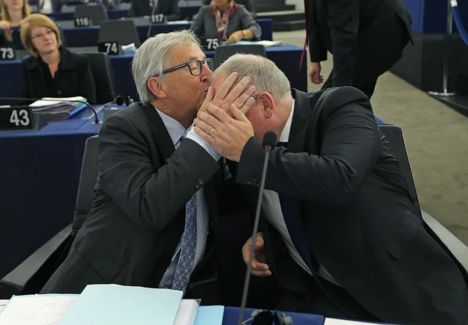 S Fransom Timmermansom, prvim podpredsednikom evropske komisije