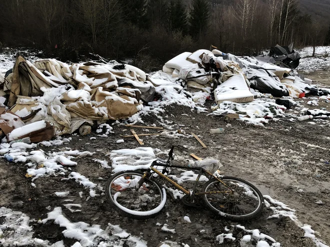 Zapuščeno taborišče v Vučjaku. FOTO: Aljaž Vrabec