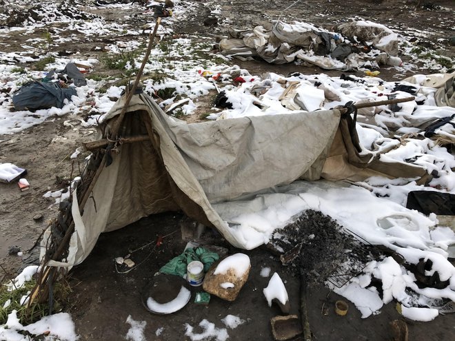 Zapuščeno taborišče v Vučjaku. FOTO: Aljaž Vrabec