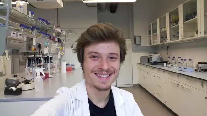 Jakob Rupert je doktorski študent programa Genetika in molekularna biologija na Oddelku Charlesa Darwina za biologijo in biotehnologijo na rimski univerzi La Sapienza. Foto Osebni Arhiv