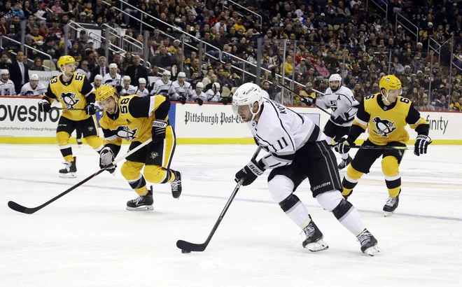 Anže Kopitar si je na gostovanju v Bostonu pripisal 32. točko v tej sezoni NHL. FOTO: Usa Today Sports