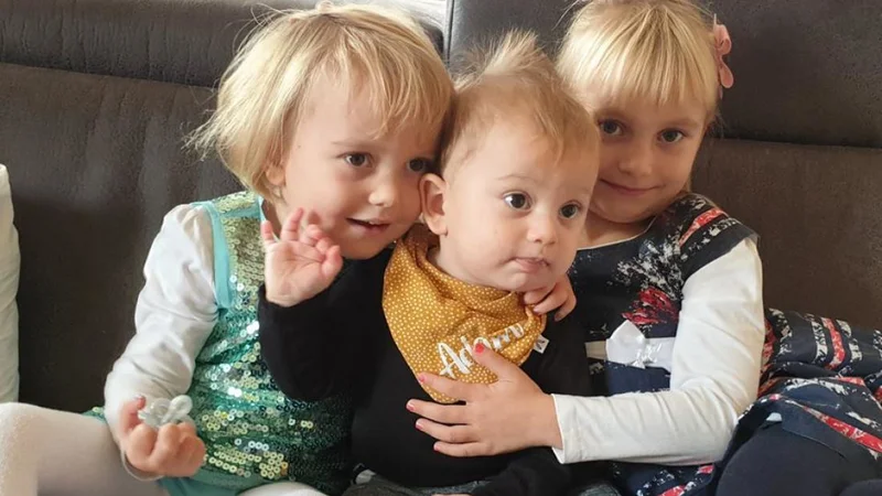 Fotografija: Sofija, Adam in Julija Foto Osebni Arhiv