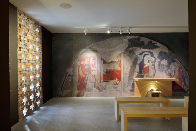 Muzej se konča tam, kjer se je vse začelo: z reprodukcijo freske iz Greccia, prvih živih jaslic sv. Frančiška Asiškega.