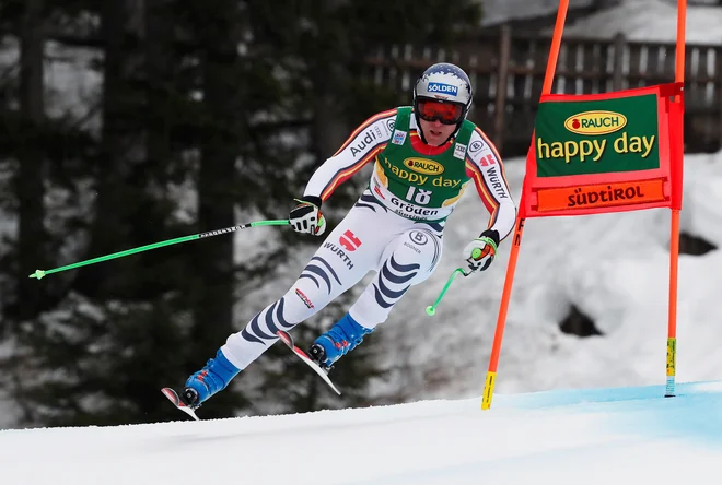 Thomas Dressen se je v zahtevnem superveleslalomu, ki se je za tekmovalce raztegnil skozi celoten dan, veselil 3. mesta. FOTO: Reuters