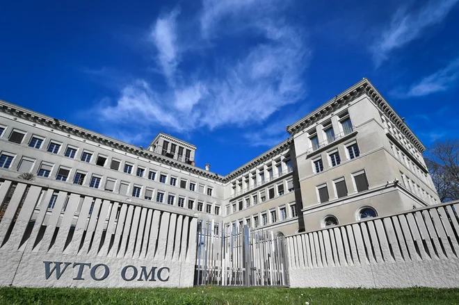 Svetovna trgovinska organizacija WTO v Ženevi. Foto: Fabrice Coffrini/Afp