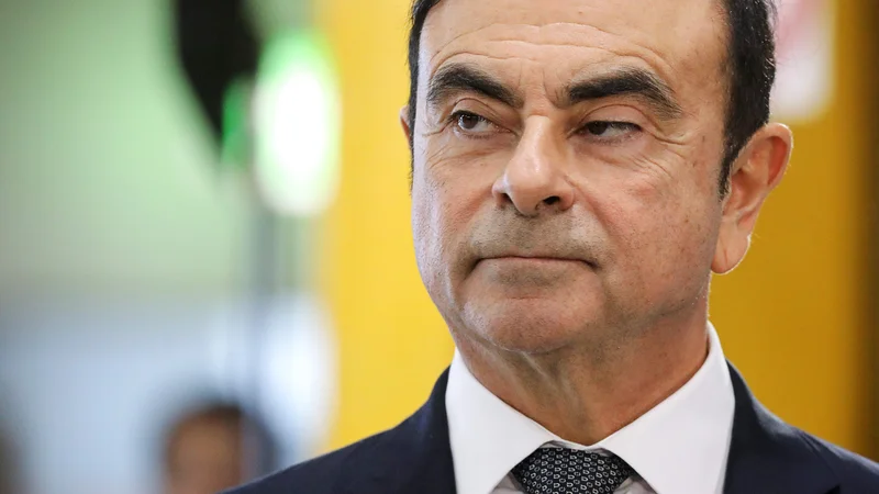 Fotografija: Carlos Ghosn je bil do aretacije novembra lani ena najbolj uglednih in močnih oseb v avtomobilski industriji. FOTO: Ludovic Marin/Afp