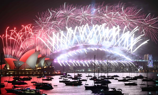 Ikonična fotografija ognjemeta nad Sydneyjem. FOTO: Peter Parks/Afp