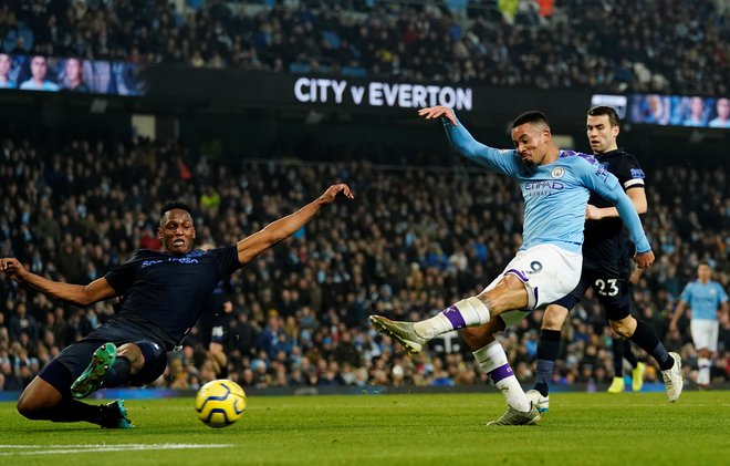 Gabriel Jesus je Evertonu v petih tekmah zabil kar sedem golov. FOTO: Reuters