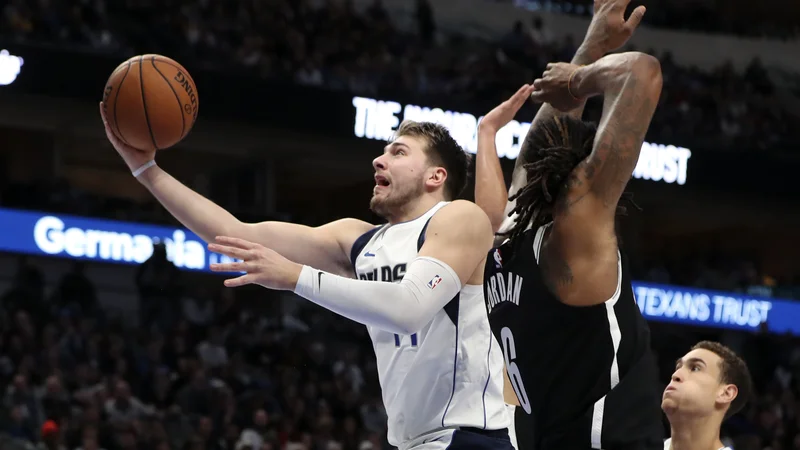 Fotografija: Pod taktirko Luke Dončića je Dallas serijo domačih tekem v NBA začel z zmago, v kateri je bil Ljubljančan najboljši posameznik v moštvu iz Teksasa. FOTO: USA Today Sports