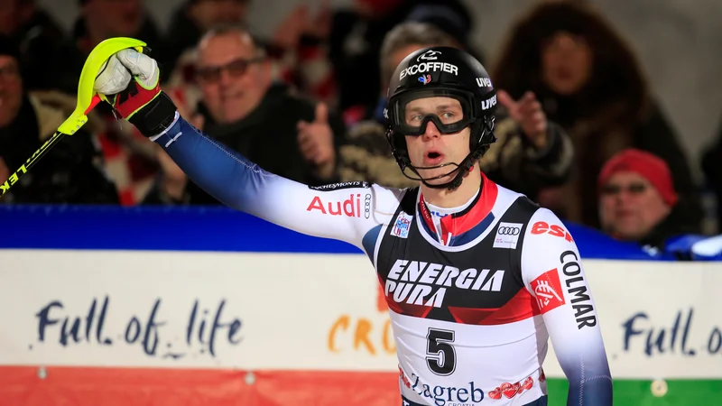 Fotografija: Clement Noel se je veselil prve zmage v Zagrebu. FOTO: Reuters