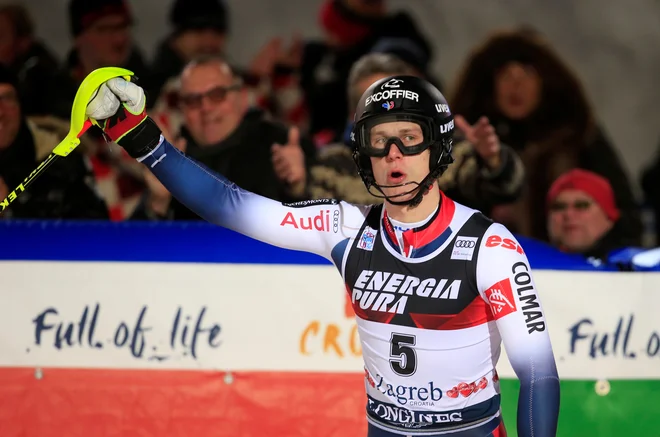 Clement Noel se je veselil prve zmage v Zagrebu. FOTO: Reuters