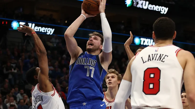 Fotografija: Luka Dončić je bil posebej razigran v tretji četrtini, ko je dosegel kar 21 točk. FOTO: AFP