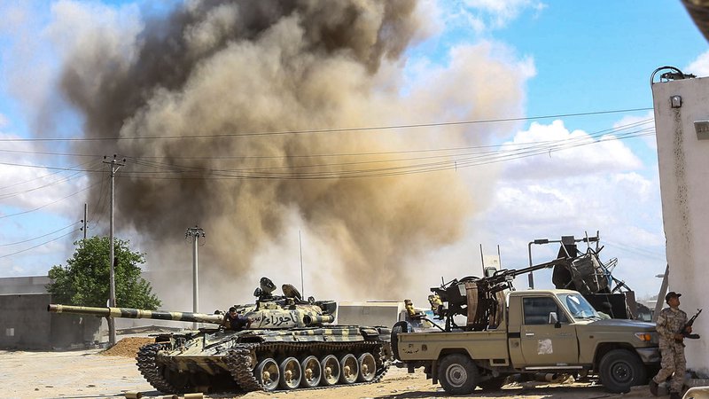 Fotografija: Spopadi v Libiji se stopnjujejo. FOTO: AFP