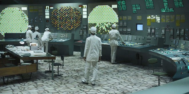 Simulacijsko sobo so uporabili tudi kot model černobilske kontrolne sobe pri snemanju televizijske serije. FOTO: IMBD