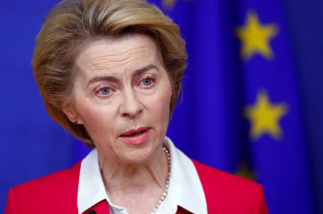 EU ima preizkušene odnose s številnimi akterji na Bližnjem vzhodu in lahko pripomore k zmanjševanju napetosti, je poudarila predsednica evropske komisije Ursula von der Leyen. FOTO: Reuters