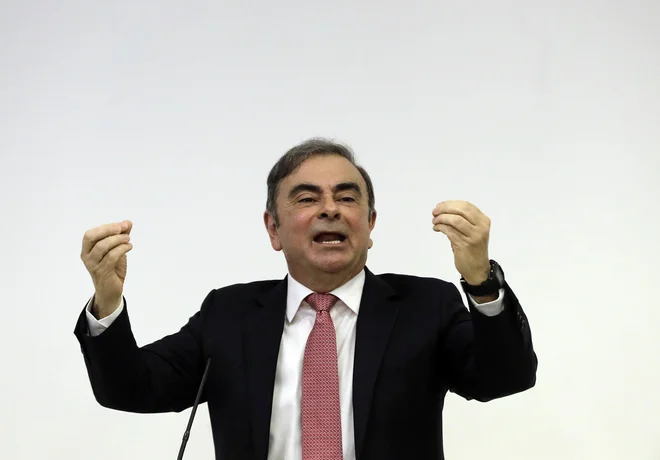 Carlos Ghosn: Obtožbe proti meni so popolnoma neutemeljene, gre za zaroto Nissana in japonskih tožilcev. Foto AFP