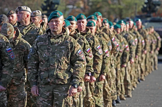 O sodelovanju slovenskih vojakov v misiji Neomajna odločenost v Iraku bosta sicer danes opoldne na skupni seji razpravljala odbora državnega zbora za zunanjo politiko in za obrambo. FOTO: Tadej Regent/Delo