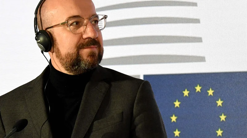 Fotografija: »Hočem, da Evropa postane del igre,« je dejal Charles Michel. Foto: Denis Lovrovic/Afp