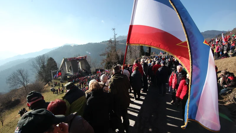 Fotografija: Spomin na Dražgoško bitko je tudi po 78-letih še kako živ. FOTO: Mavric Pivk/Delo