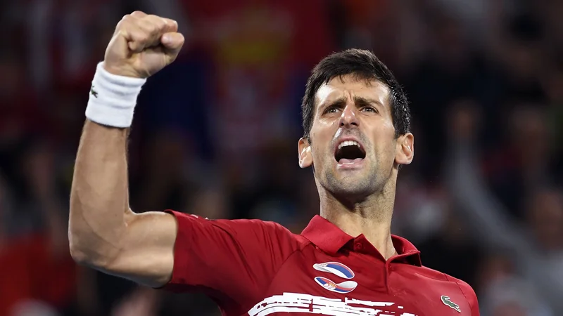 Fotografija: Novak Đoković je leto 2020 začel zmagovito, Srbijo je popeljal do zmagoslavja na prvem ATP Cupu. FOTO: AFP