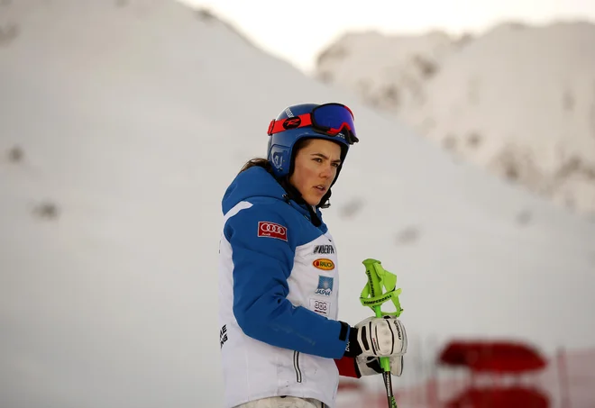 Petra Vlhova je lani v Flachauu prekinila zmagovalni niz Američanke v slalomu. Kako bo danes? FOTO: Matej Družnik/Delo