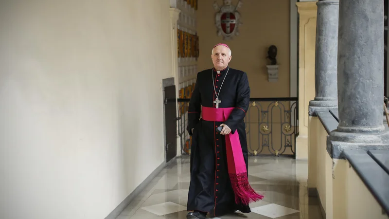 Fotografija: Slovenska škofovska konferenca je pozive k odstopu nadškofa Zoreta označila za neupravičene. FOTO: Uroš Hočevar/Delo