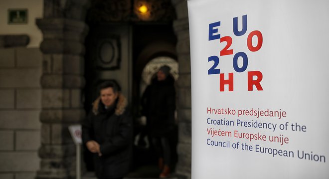 Hrvaška bo predsedovala Svetu EU do 30. junija 2020. Foto Blaž Samec