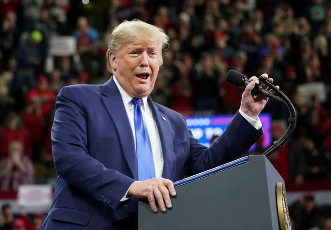 Ameriški predsednik Donald Trump. Foto Kevin Lamarque Reuters
