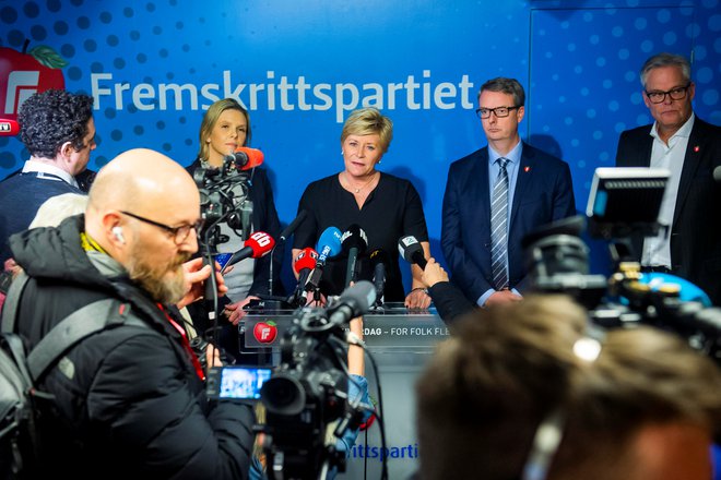 Napredna stranka bo še naprej sodeloval z vladajočo koalicijo. FOTO: Ntb Scanpix via Reuters