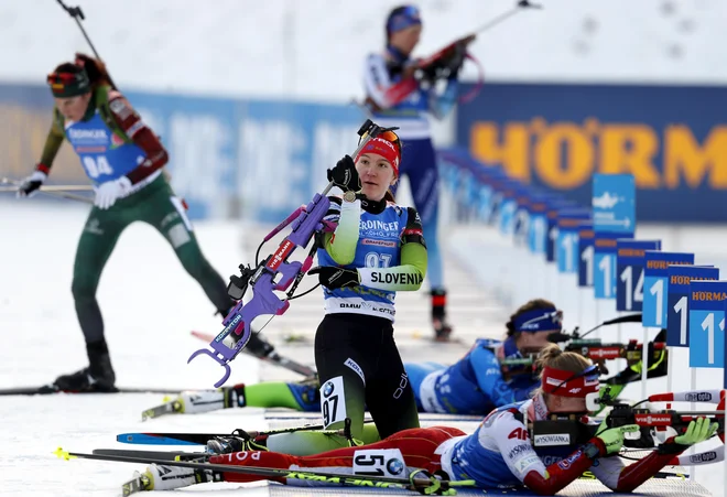 Slovenki Lea Einfalt (na fotografiji) in Polona Klemenčič sta krepko zaostali za želenim 40. mesto in uvrstitvama med dobitnice točk. FOTO:  Matej Družnik